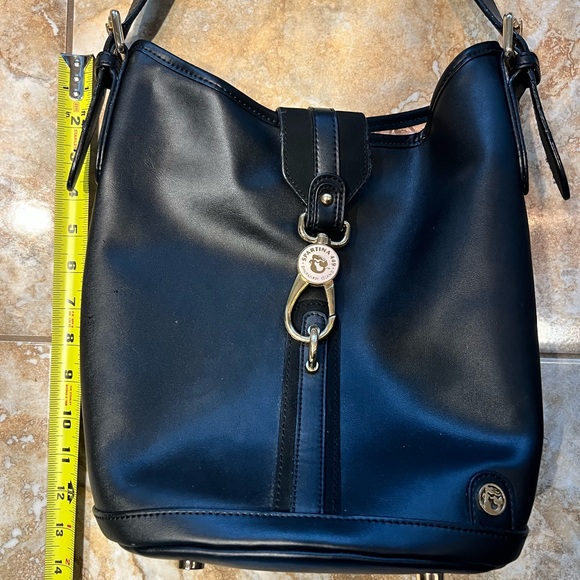 Spartina 449 Black Leather Bucket Bag EUC - Picture 11 of 15